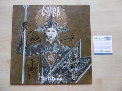 Gojira Band Original Autogramme signed LP-Cover ''Fortitude'' Vinyl ACOA