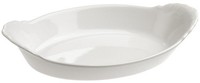 Gratinschuessel/ Auflaufform, Oval, Mit Griffen Weiss 40 Cl Revol France
