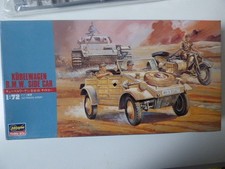 JOUET - MAQUETTE - HASEGAWA-1/72  - KUBELWAGEN - BMW - SIDE CAR  - NEUF
