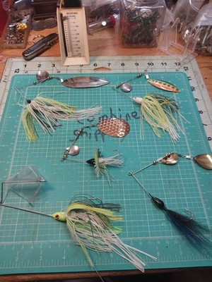 Older Spinnerbaits And 1 Buzzbait New Storage Find Different Sizes Different...