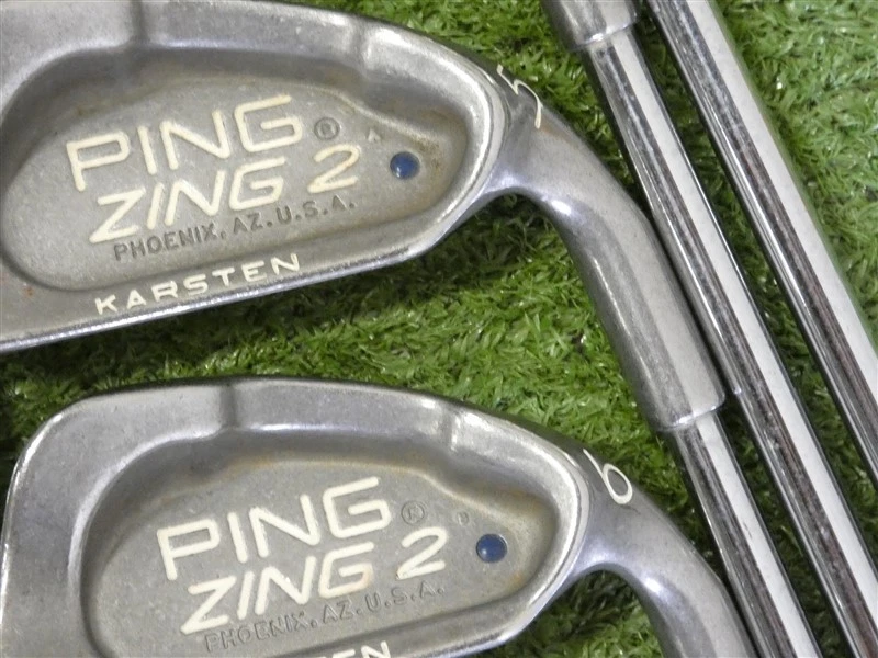 Ping Zing 2 Irons 3-W & S JZ Stiff Steel Blue Dot 1* Upright +.5" - Image 3 of 4
