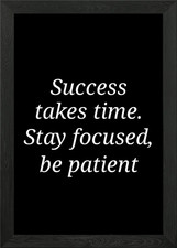 text art and motivation Framed Wall Art Poster Canvas Print Picture