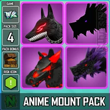 Roblox World Zero WZ - 4 PACK - ANIME MOUNT PACK - PACK BONUS: 99M