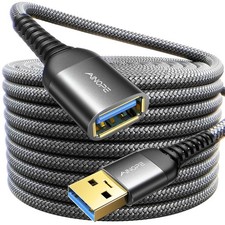AINOPE USB Extension Cable,USB Extender,USB 3.0 Cable, 10FT, Black