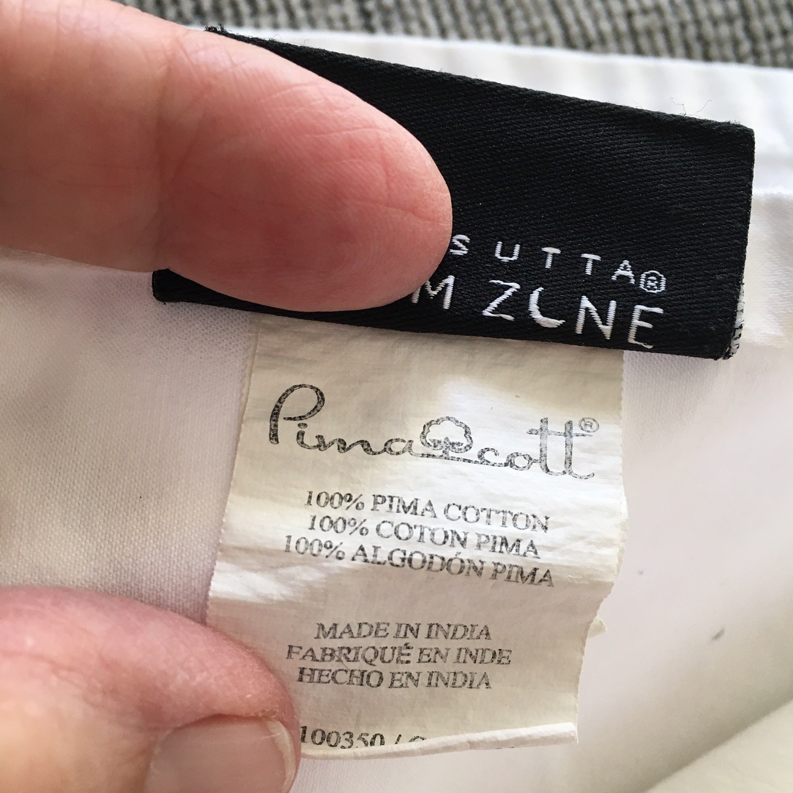 Wamsutta Dream Zone King Flat Sheet 100% Pima Cotton 1000 TC White