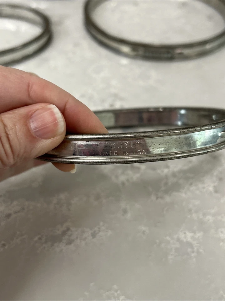 7 VTG Round Oval Metal Embroidery Hoops Cork Spring Tension Boyle Adjusto Avon - Image 2 of 4