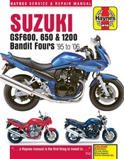 Suzuki GSF600, 650 & 1200 Bandit Fours (1995-2006) Haynes Repair Manual