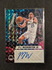 P.J. WASHINGTON JR. 2024-25 PANINI MOSAIC PICTOGRAPHS CHOICE NEBULA AUTO 1/1