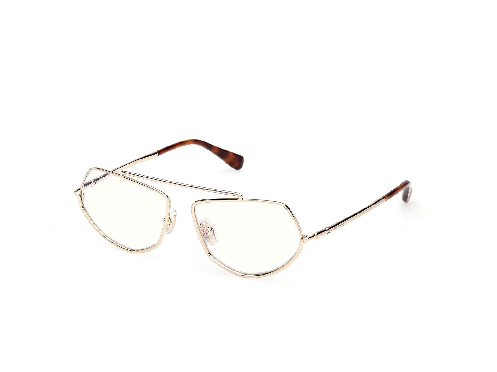 MAXMARA MM5202-B Sunglasses Sun Glasses 032 Pale Gold Authentic New 57 Unisex