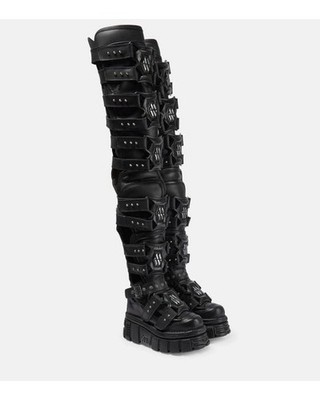 NEW ROCK/VETEMENTS Thigh High Boots Size 7