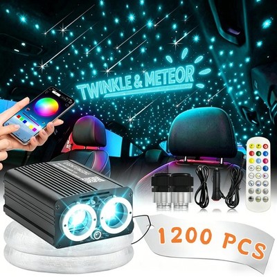 1200pc 32W Twinkle Car/Home Headliner Star Light kit Roof Ceiling Fiber Optic US