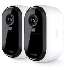 Arlo Essential 2K 2nd Gen Wireless Outdoor Indoor 2-Cam Kit Color Night- NEW