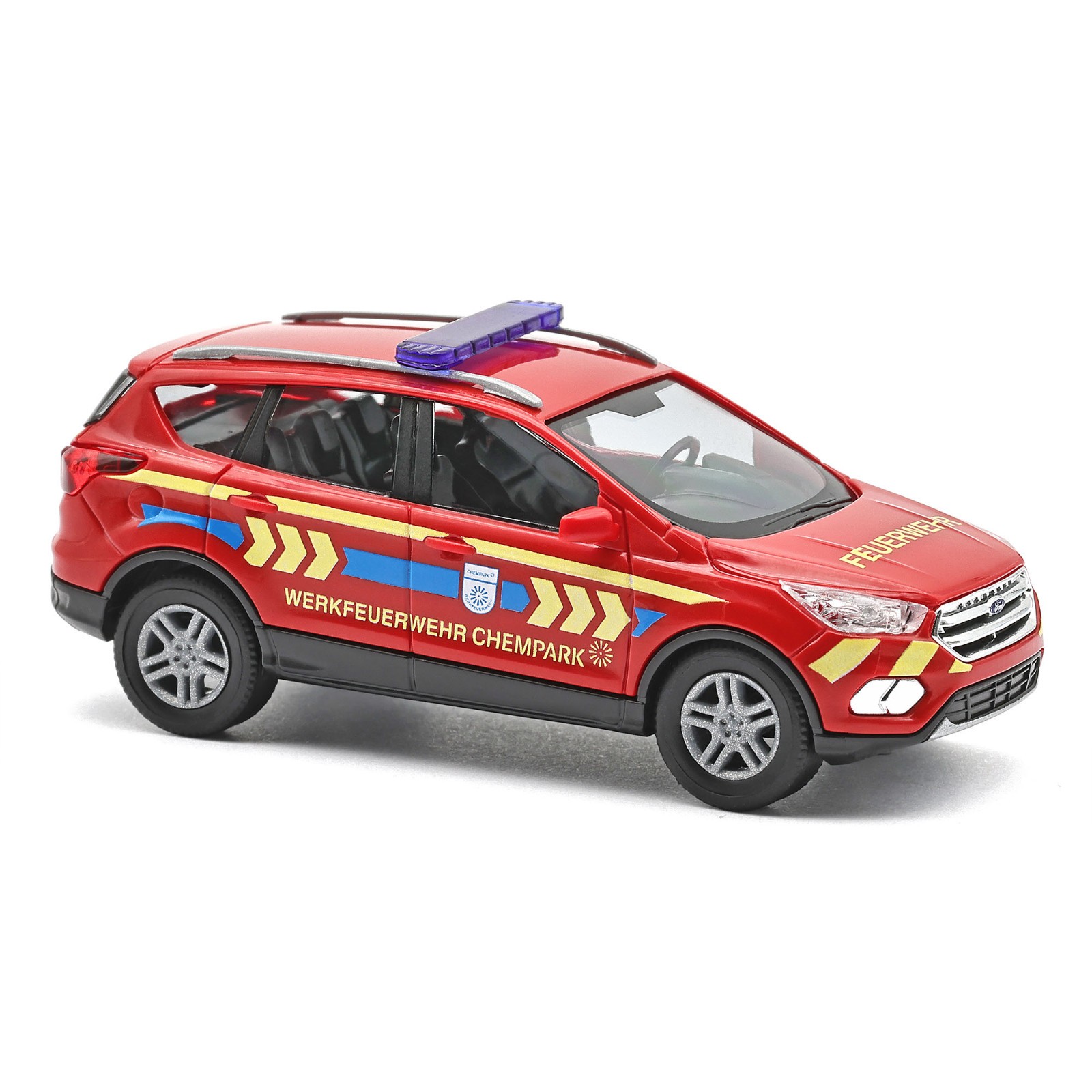 Busch 53535 Ford Kuga, Werkfeuerwehr Chempark, 1:87, NEU - Modell