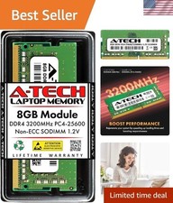 8GB 3200MHz DDR4 SODIMM RAM - Lightweight, No-Fuss Installation for PCs