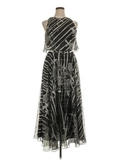 Halston Heritage Women Gray Cocktail Dress 14