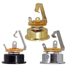 1/4" 6.35mm Guitar Jack Plug Socket Input Output Socket Accessory Guitar