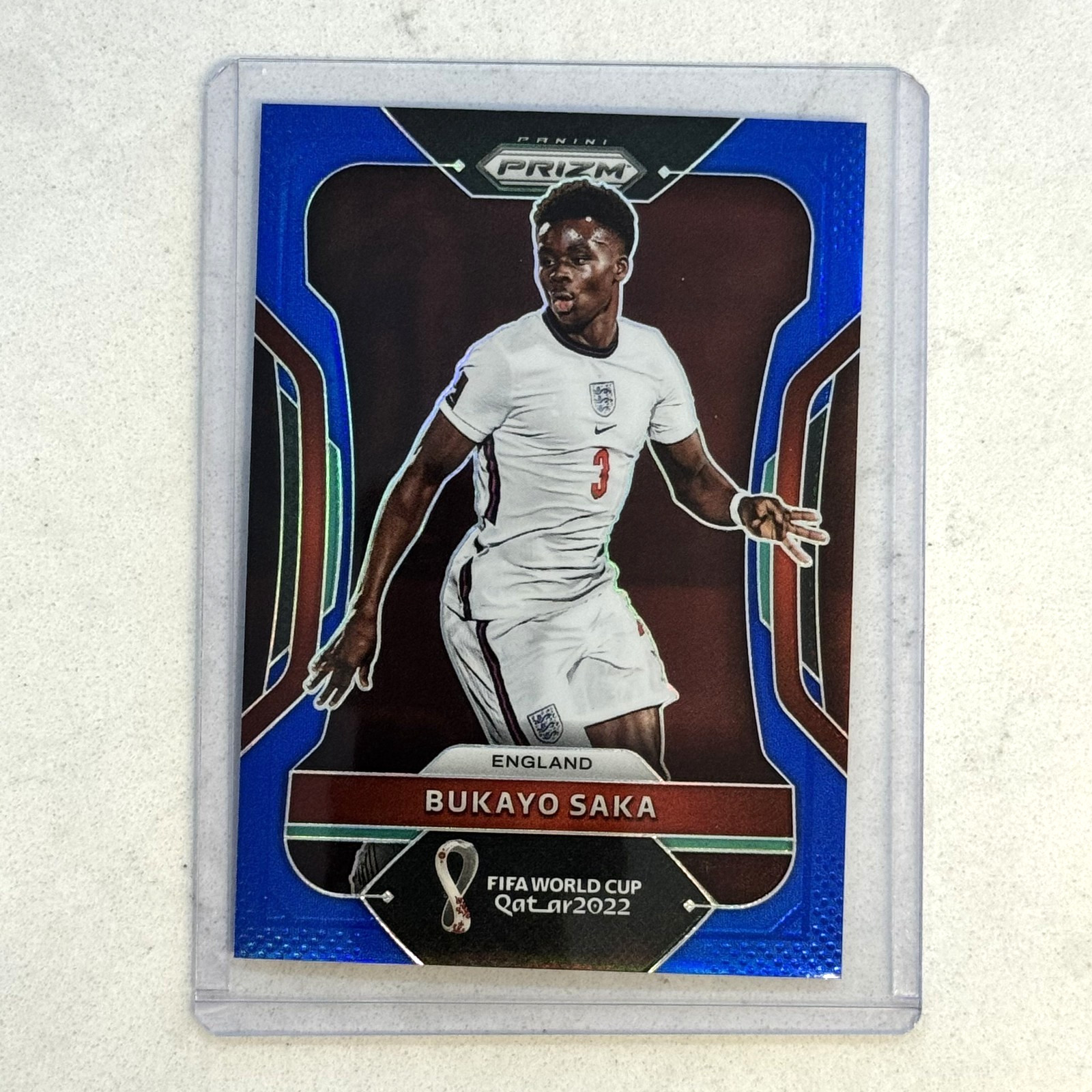 2022 Panini Prizm World Cup #84 Bukayo Saka Blue Prizm /299