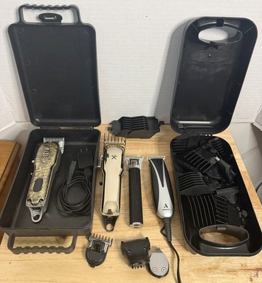 Andis Clippers Cutting Edge Andis Wahl Vivitar Rechargeable Lot of 4 Ornate 
