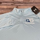 Under Armour NWT Youth Blue Long Sleeve 1/4 Zip Pullover Size Youth Large