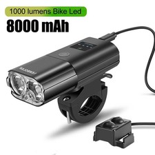 Bike Headlight 4000mah   USB Rechargeable Power Bank Flashlight