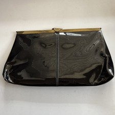 Vintage Patent Leather Clutch/ Purse Chain Handle