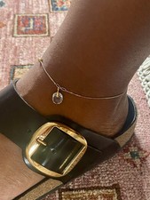 CAVIGLIERA IN ORO BIANCO 750/1000, 18kt