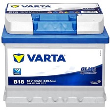 Autobatterie 12V 44Ah Varta B18 Starterbatterie 544402044 ersetzt 40Ah 42Ah 45Ah