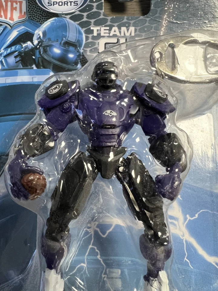 Baltimore Ravens LOT OF 2 NFL Mini Cleatus Foxbot 3" Keychain New FREE SHIPPING  - Image 2 of 3