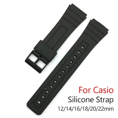 Casio Silicone Watch Band Waterproof Replacement Strap 12mm-22mm