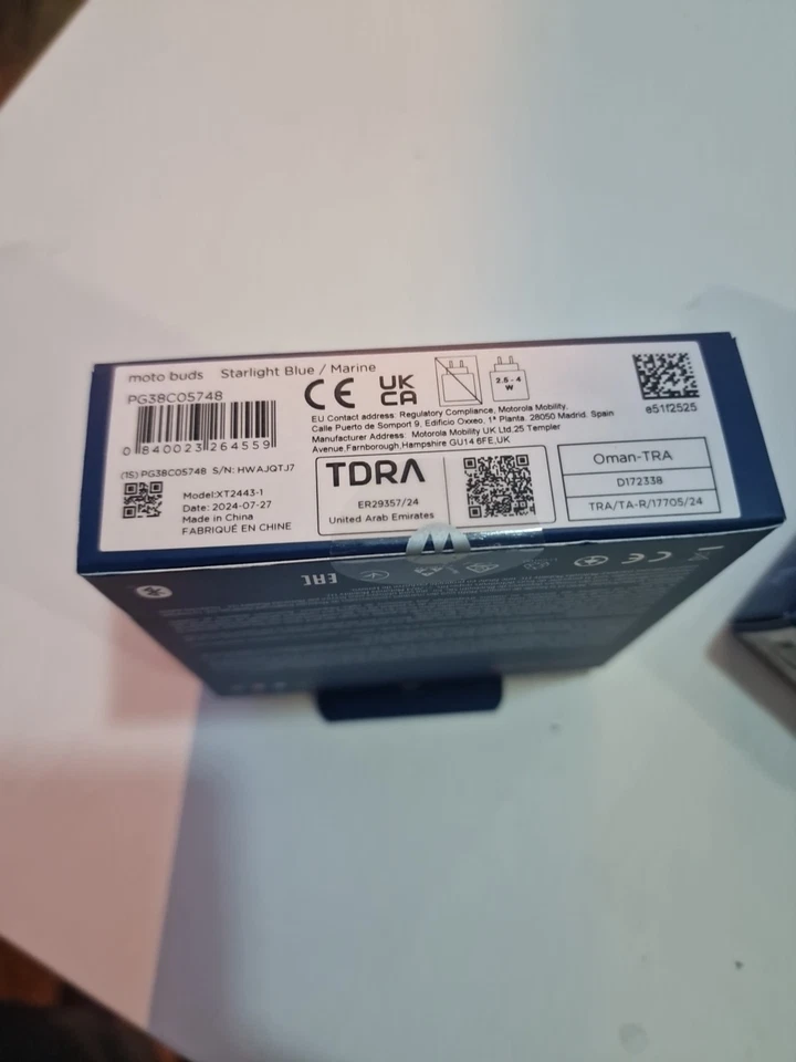 Motorola Moto Buds Wireless Headphones Blue - Image 3 of 3