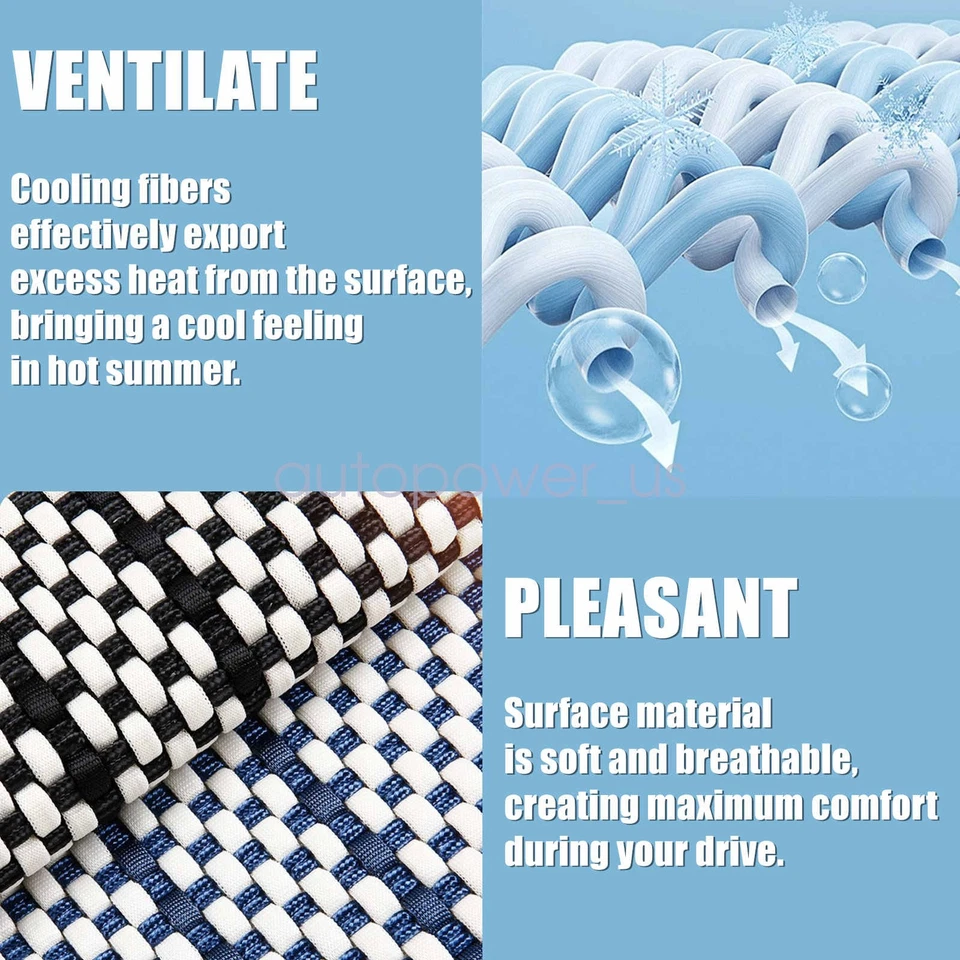 Fits Toyota 4Runner RAV4 Camry Car 5-Seat Covers PU Leather Full Set Cushion Pad - Image 4 of 4