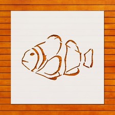Reusable Clownfish Stencil Template for Wall Art  DIY Crafts by StencilAir