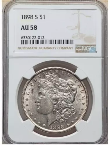 1898-S Morgan Dollar NGC AU 58