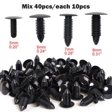  40x Car Body Push Pin Rivet Panel Fastener Clip Moulding Assortment 5/6/7/8mm