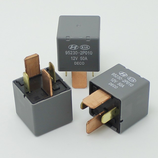 3pcs 12v 50a Car Relay Dc Omron 4pin Automotive Relays