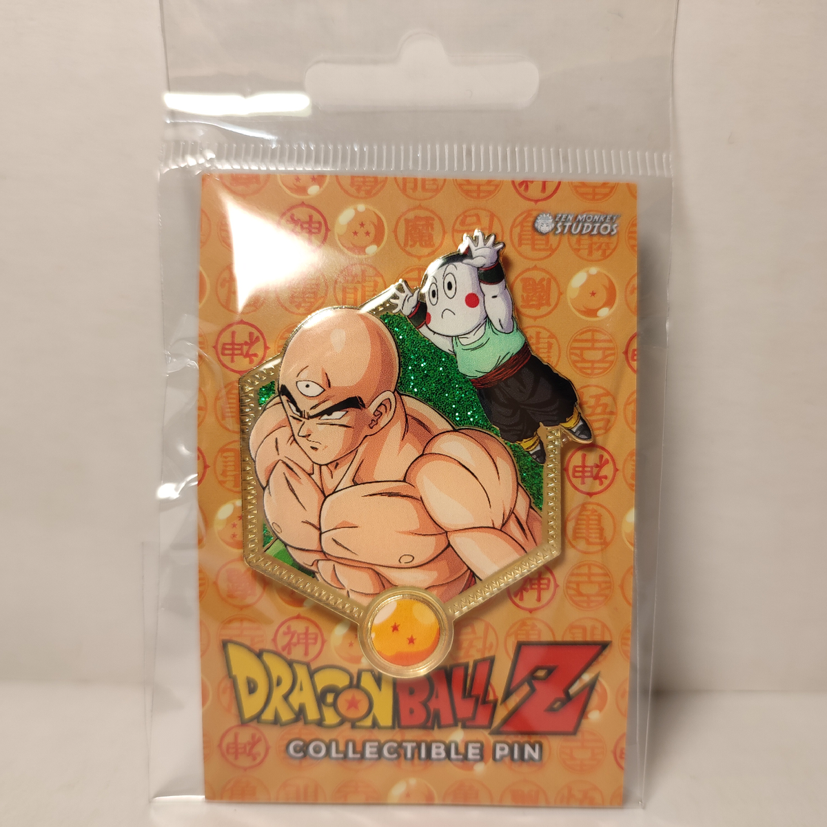 Dragon Ball Z Tien And Chiaotzu Enamel Pin Official DBZ Golden