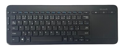 Microsoft All-in-One Media Tastatur mit Touchpad QWERTZ/QWERTY (N9Z-00020) NEU