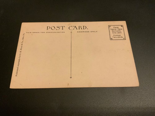 Erie, Pa. ~ Entrance to Erie Cemetery - Unposted Antique Postcard - Picture 2 of 2