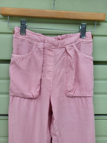ZARA Kids Girl CARGO jeggings PINK ELASTIC WAIST PANTS 9 years 134 CM #D166B - Picture 4 of 12