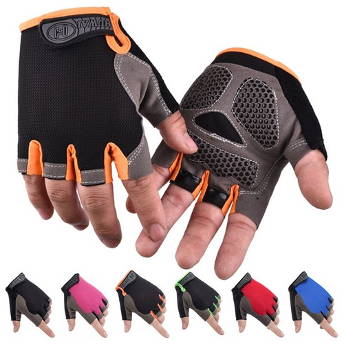 Cycling Half Finger Gloves Non-Slip Breathable Fingerless MTB Road Biking Gloves - Picture 1 of 25