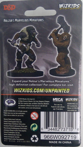 DUNGEONS & DRAGONS MARVELOUS MINIATURES ~ WEREBOAR & WEREBEAR - Picture 2 of 2
