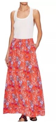 Anthropologie Michael Stars Floral Maxi Skirt $168 NWTO Small - Main Image