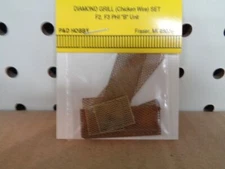 P&D Hobby Brand O Scale Detailing Parts: Grill set, Diamond (chicken wire), E...