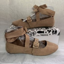 Bamboo Chantel-61M Womens Size 7 Tan Flat San...