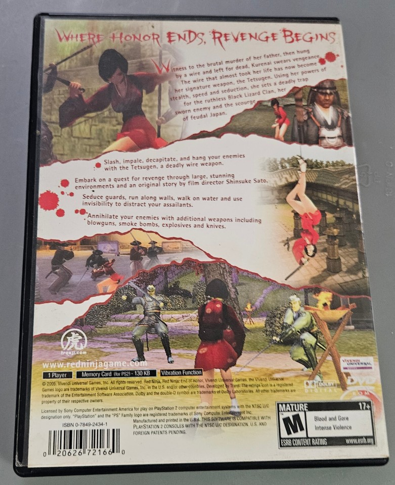 Red Ninja: End of Honor (PS2) [Import anglais