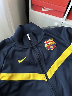 FC BARCELONA JACKET NIKE ORIGINAL SIZE L | eBay