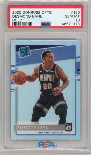 Desmond Bane 2020 Donruss Optic Holo Rated Rookie PSA 10 Memphis Grizzlies