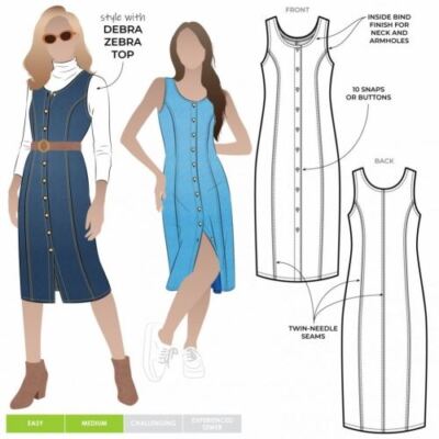 Style Arc Schnittmuster Geri Kleid Gr. 18-30