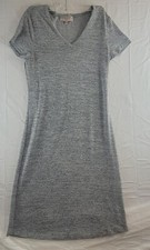 Philosophy Dress Womens Size Medium Gray Solid Sleeveless Scoop Neck Boho