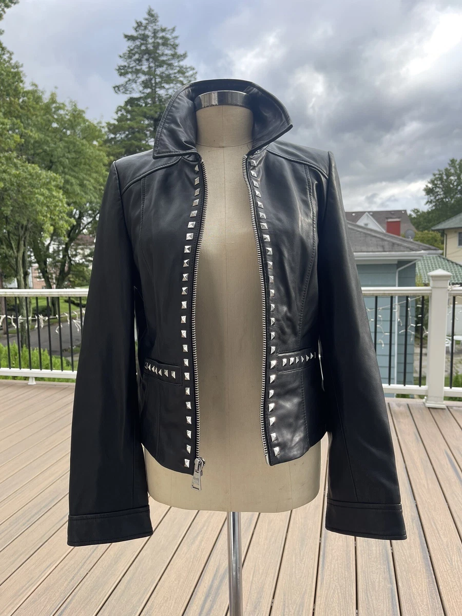 Karl lagerfeld clearance women's leather jacket
